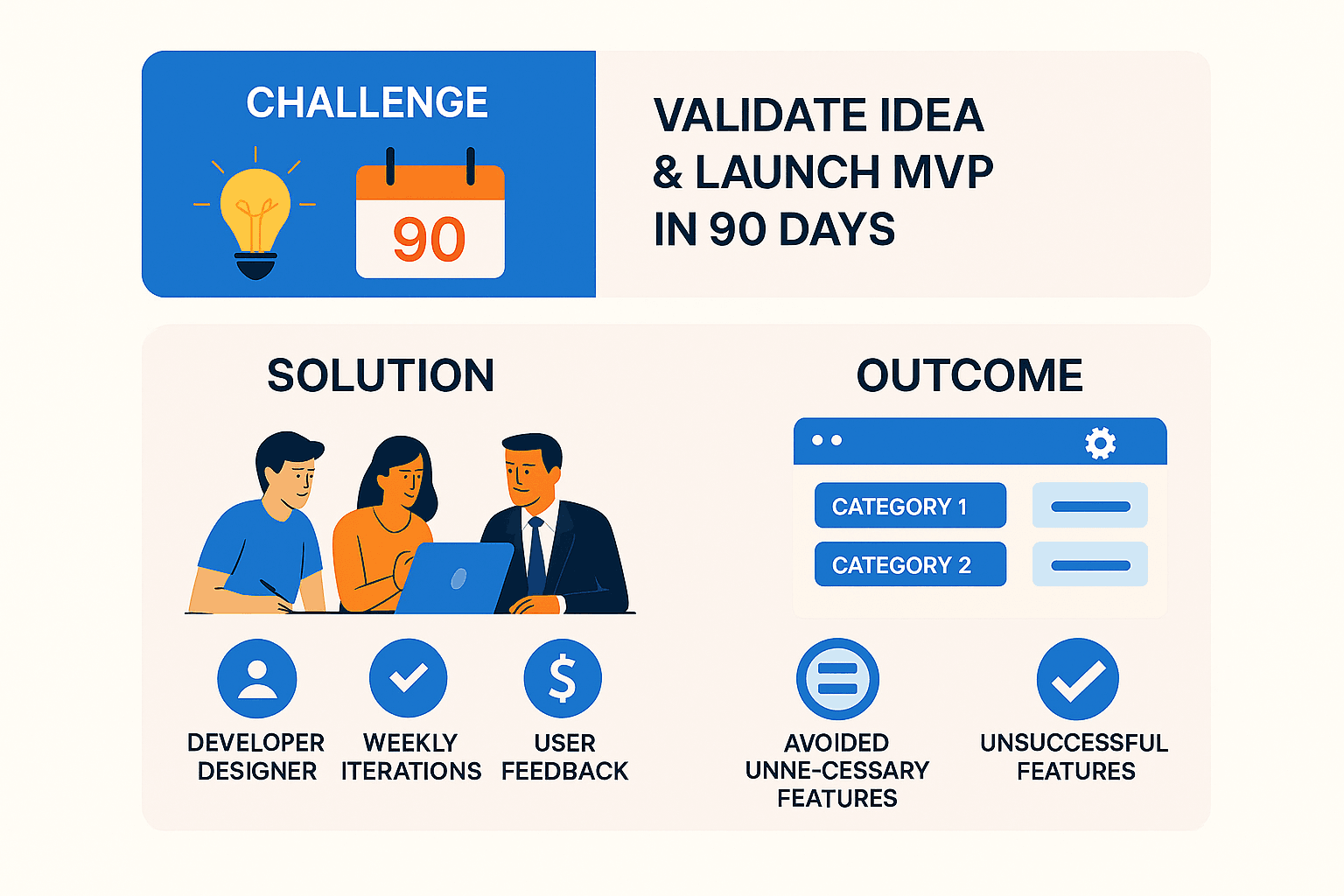 Case Study: Collaborative Prototyping for a 90-Day MVP Launch